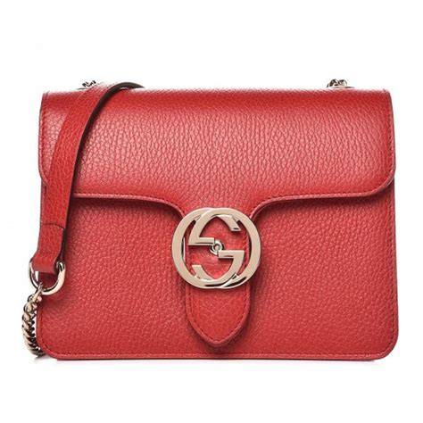 gucci red leather cross body bag|vintage gucci crossbody bag leather.